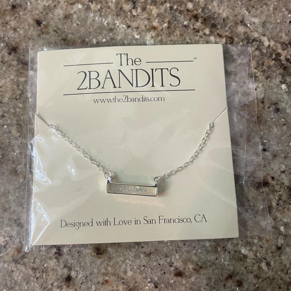 Brand New the 2 bandits Bar Necklace
